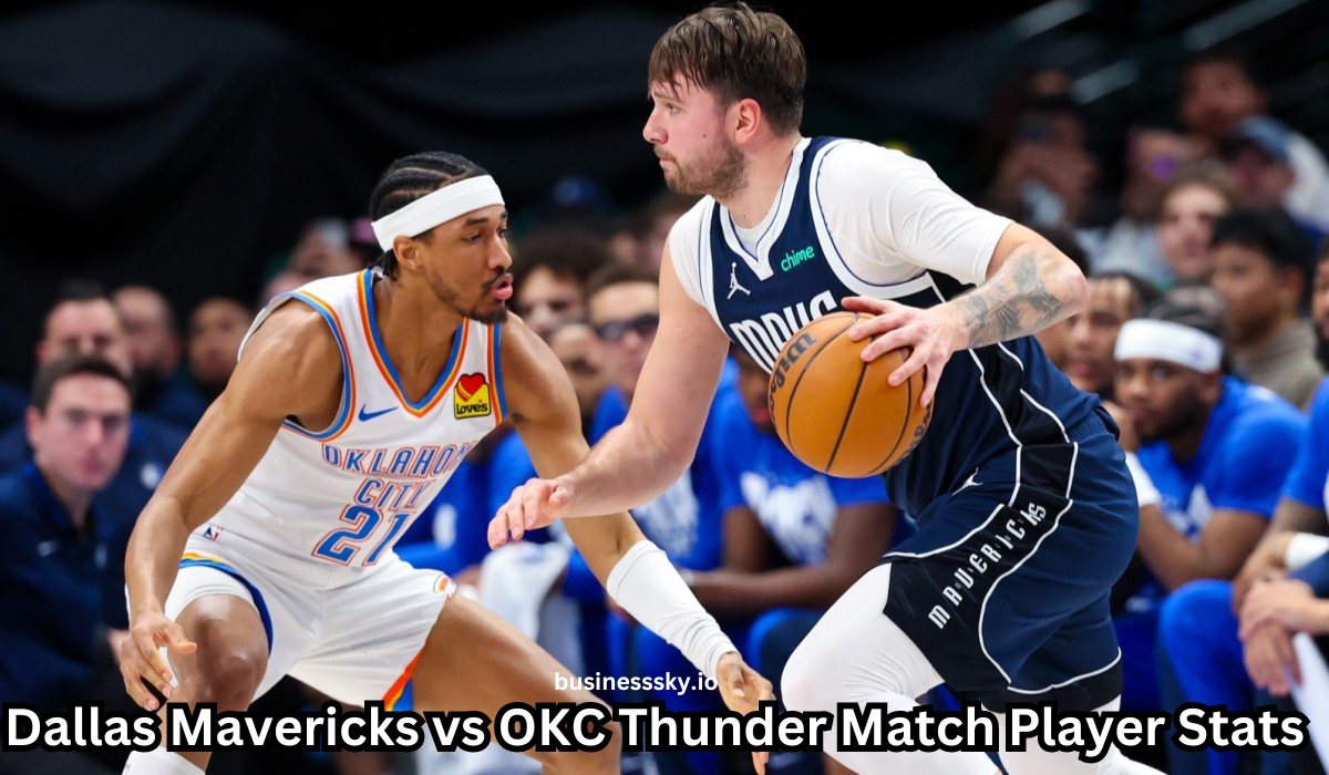 Dallas Mavericks vs OKC Thunder Match Player Stats